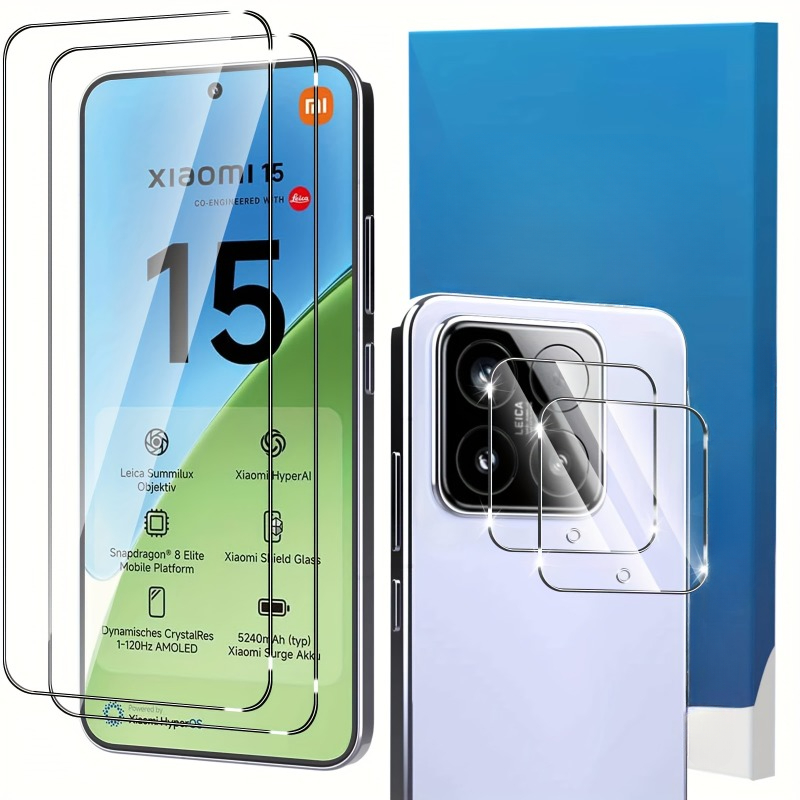 Xiaomi Photography Kit 15 Ultra - 2+2Pcs Tempered Glass Screen Protector with