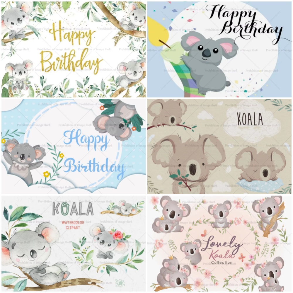 Photography Zoo - Cute Cartoon Koala Theme Birthday Party