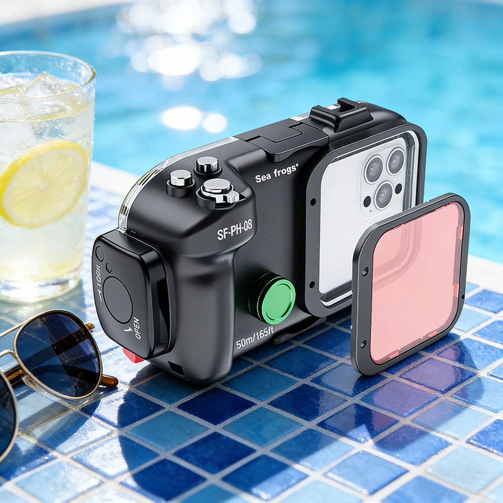 Photography With Iphone 15 - Seafrogs snorkeling Waterproof Cell Phone Case