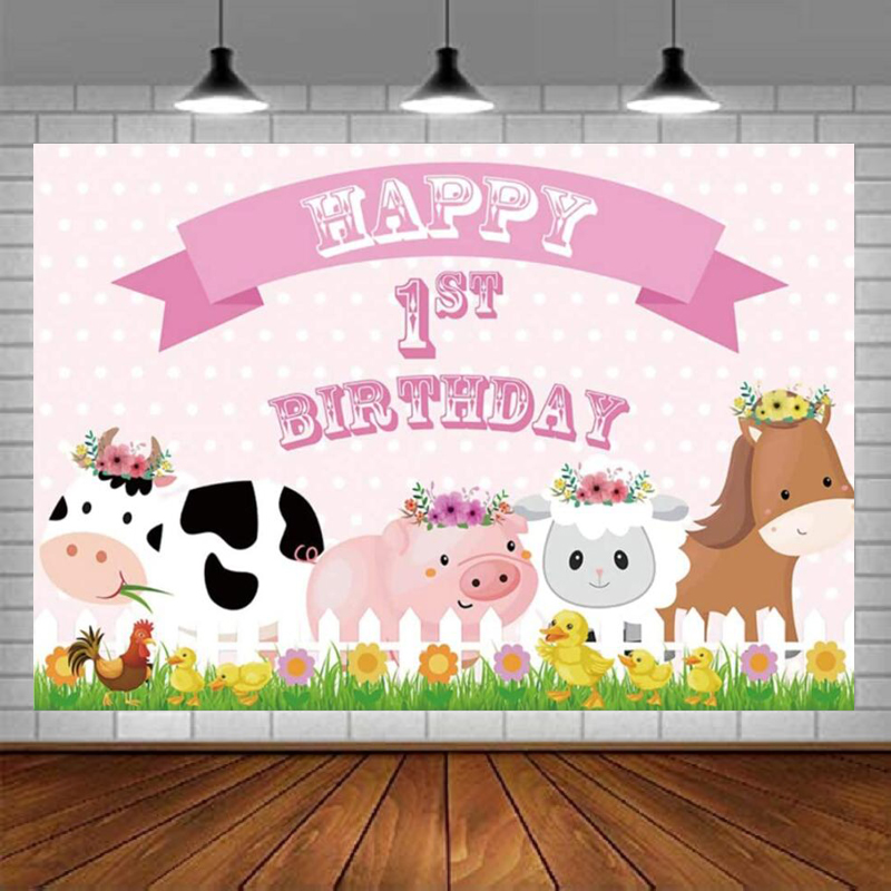 Happy 1st Birthday Background  - Photography Zoo บทวิจารณ์และราคา