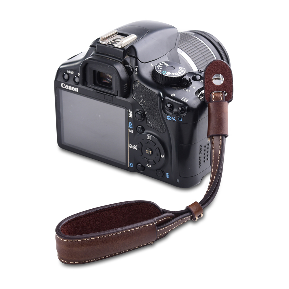 Camera Leather Hand Wrist Stra - Camera Strap Leather บทวิจารณ์และราคา