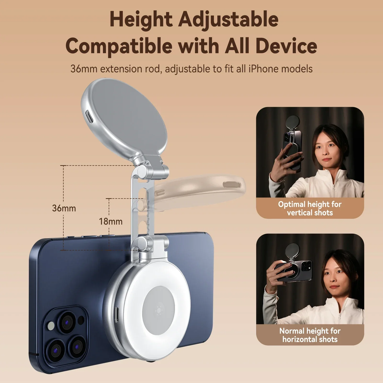 TELESIN Magnetic Selfie Light  - Photography With Iphone 15 บทวิจารณ์และราคา