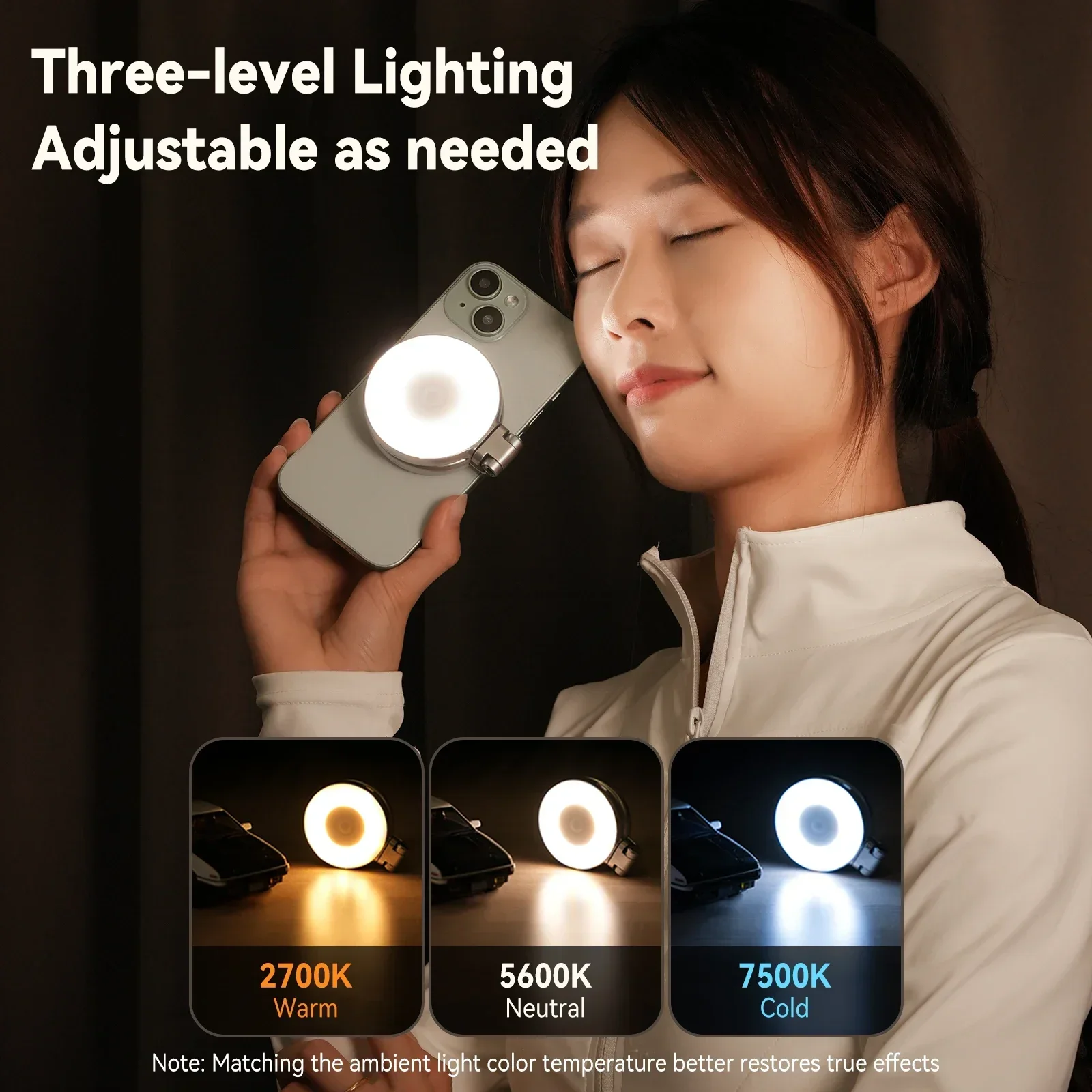 TELESIN Magnetic Selfie Light  - Photography With Iphone 15 บทวิจารณ์และราคา