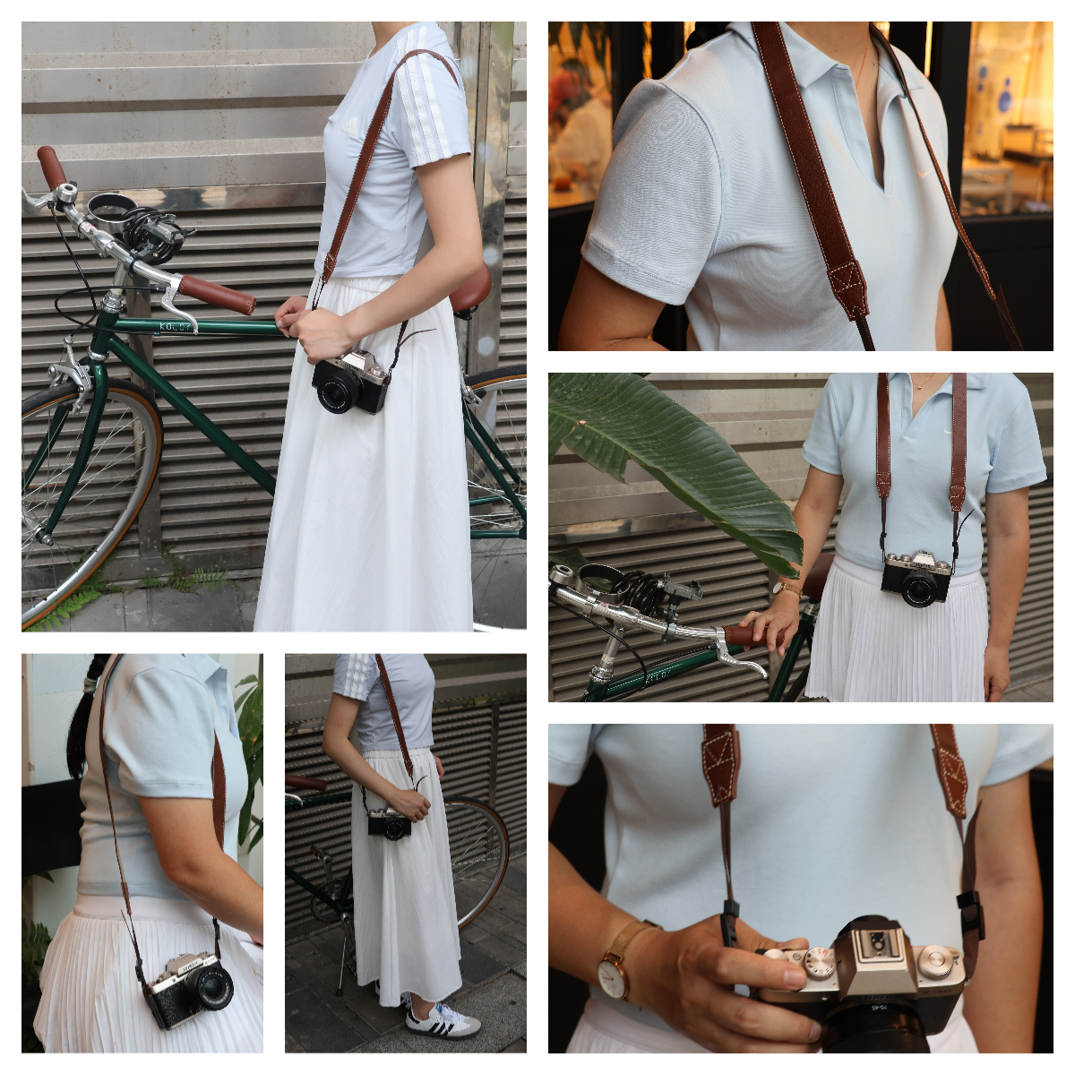 Universal Adjustable Vintage P - Camera Strap Leather บทวิจารณ์และราคา