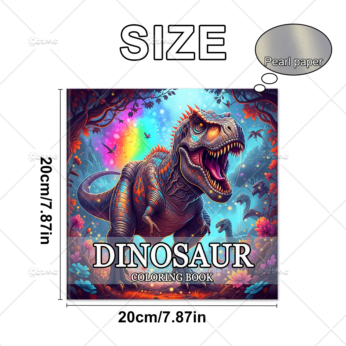 DINOSAUR Coloring Book Adult R - Photography Of Book บทวิจารณ์และราคา