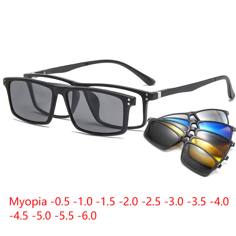 Myopia Magnetic Sunglasses Men - Reflector 5 In 1 บทวิจารณ์และราคา
