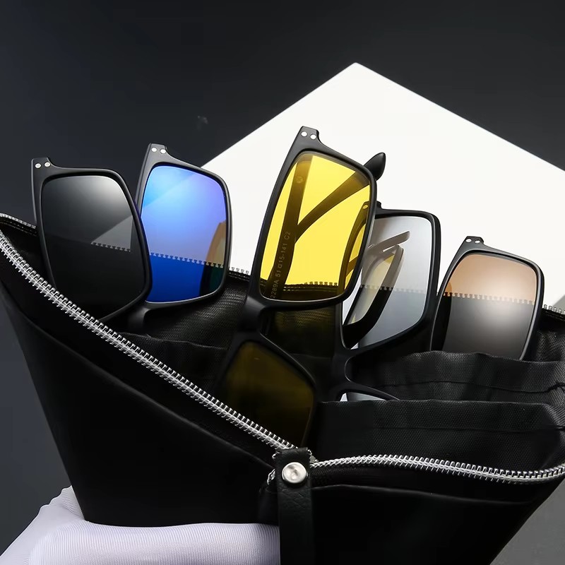 Myopia Magnetic Sunglasses Men - Reflector 5 In 1 บทวิจารณ์และราคา
