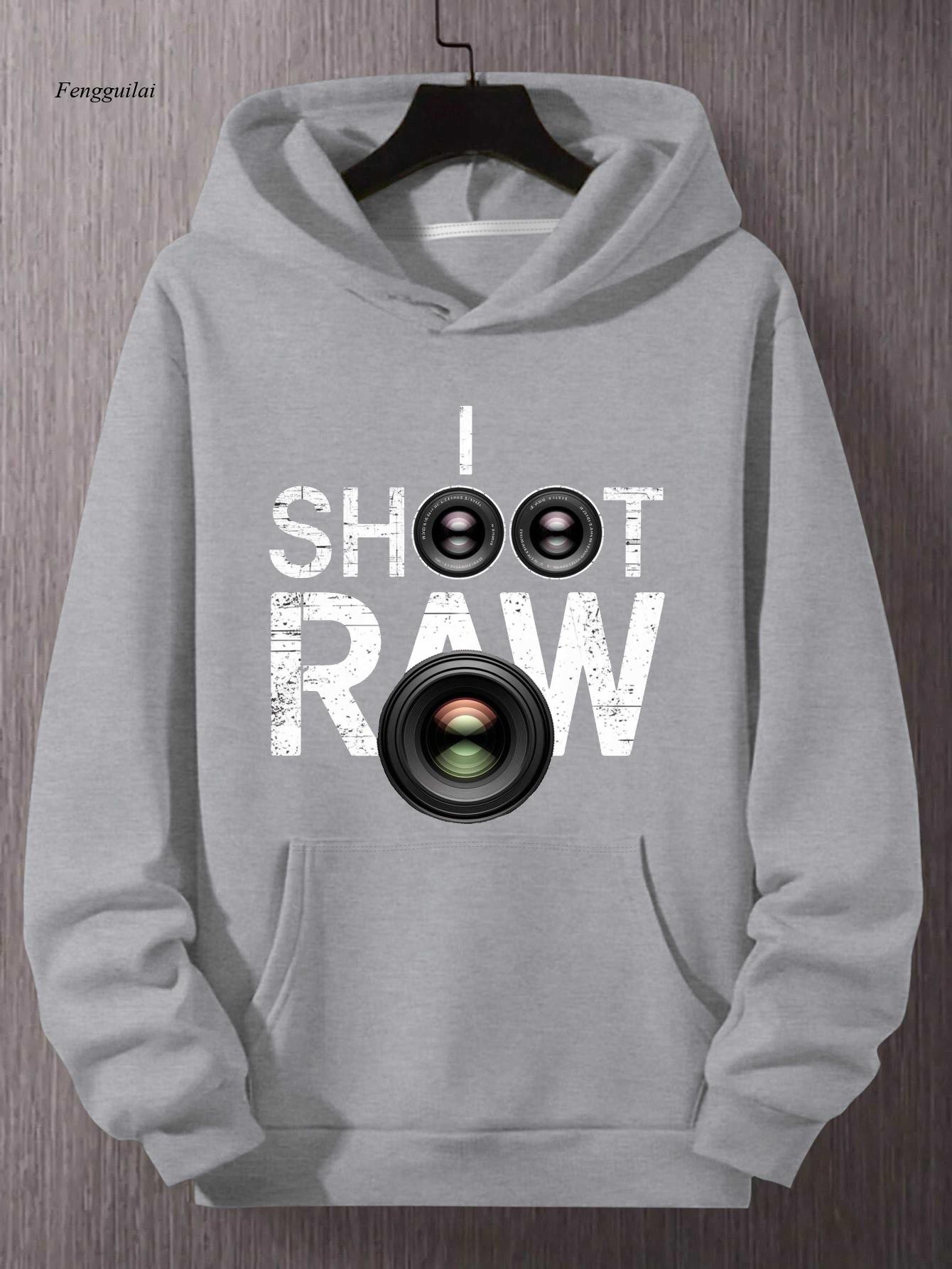 Shoot Raw Photography Hoodie - - Photography Graphic Design บทวิจารณ์และราคา