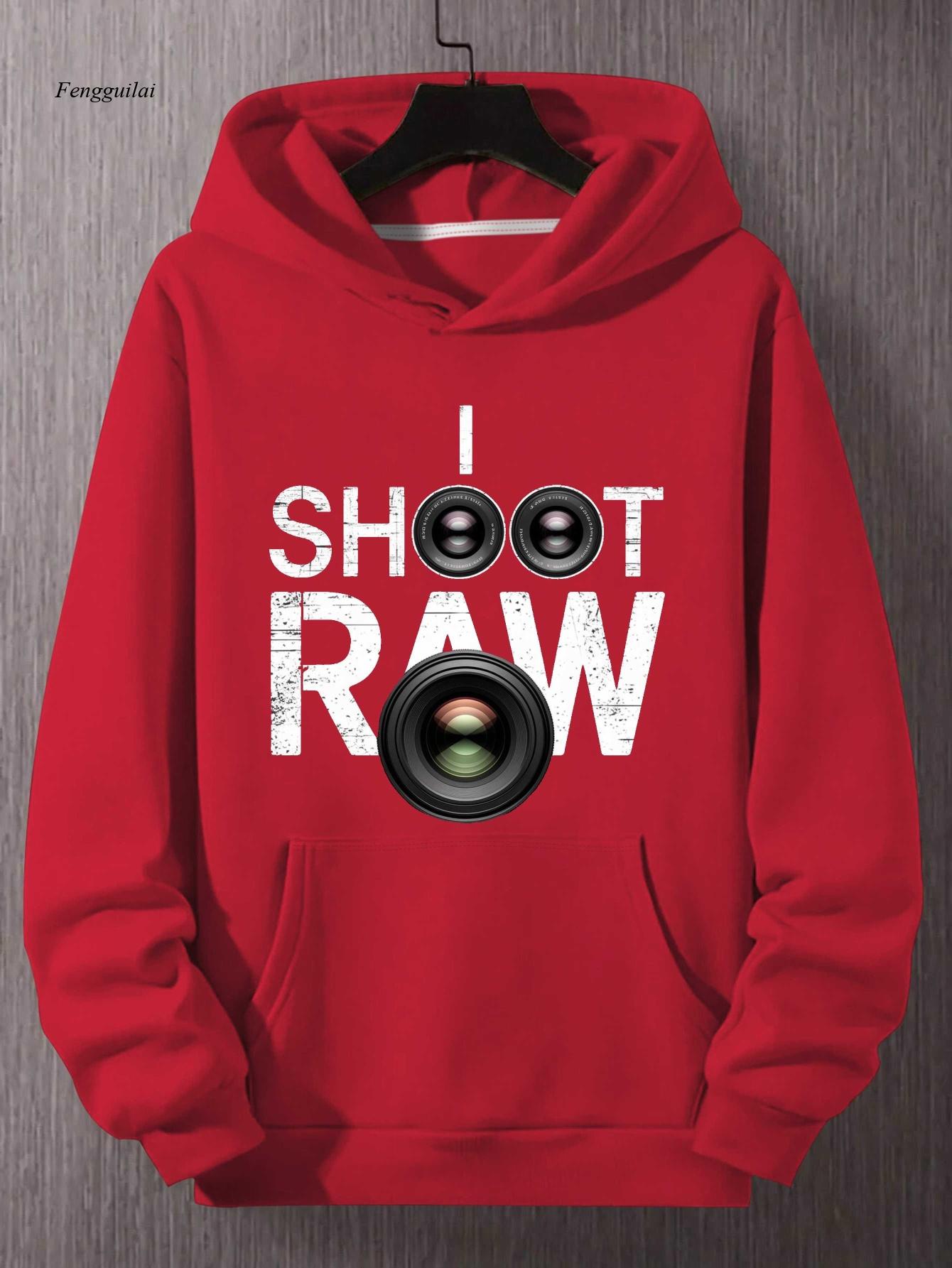 Shoot Raw Photography Hoodie - - Photography Graphic Design บทวิจารณ์และราคา