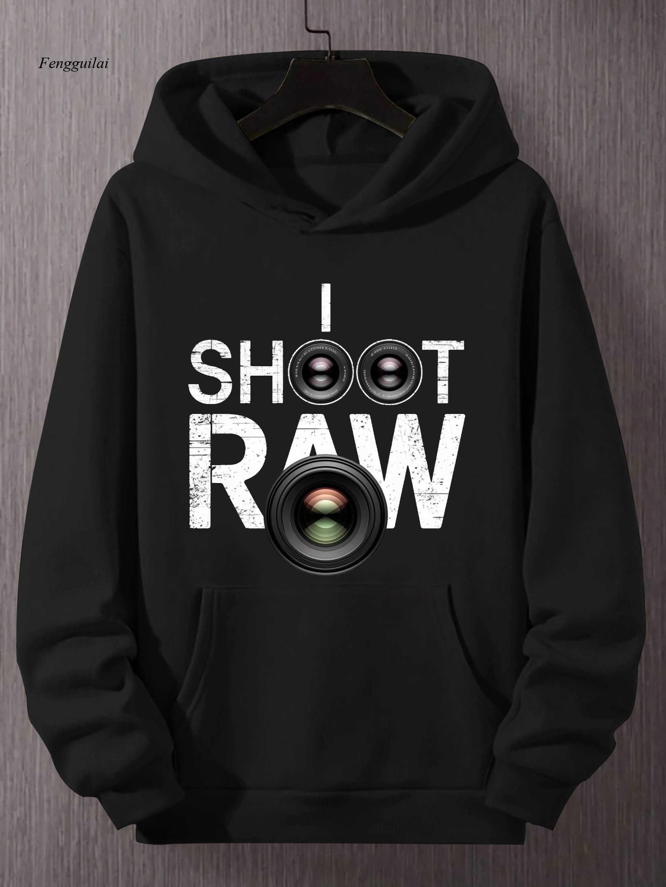 Shoot Raw Photography Hoodie - - Photography Graphic Design บทวิจารณ์และราคา