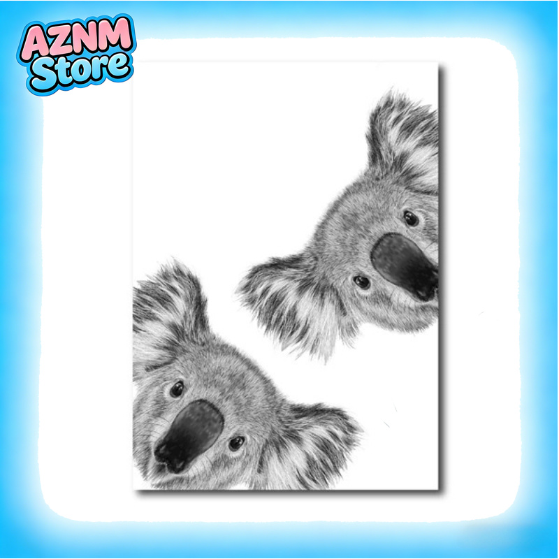 2026 Koala Print Black and Whi - Photography Zoo บทวิจารณ์และราคา