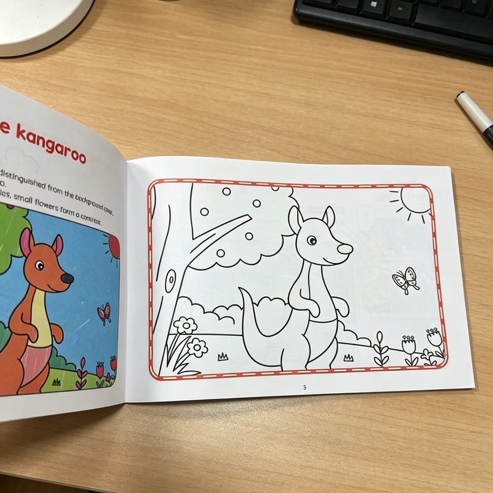 Children's Animal Coloring Boo - Photography Of Book บทวิจารณ์และราคา