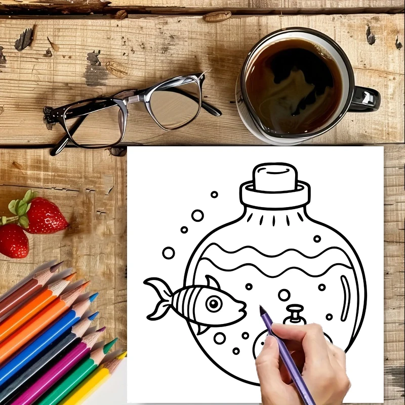 Coloring Book Magic Jar for Ad - Photography Of Book บทวิจารณ์และราคา