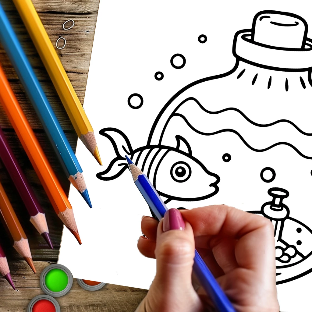 Coloring Book Magic Jar for Ad - Photography Of Book บทวิจารณ์และราคา