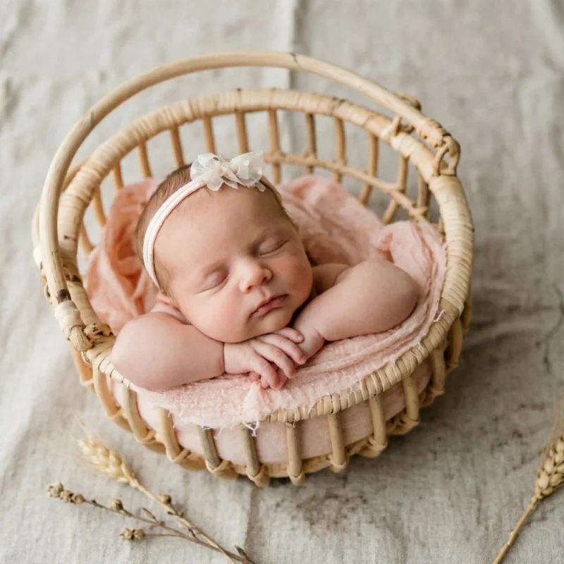 Infant Posing Bed Retro Rattan - Photography Life บทวิจารณ์และราคา