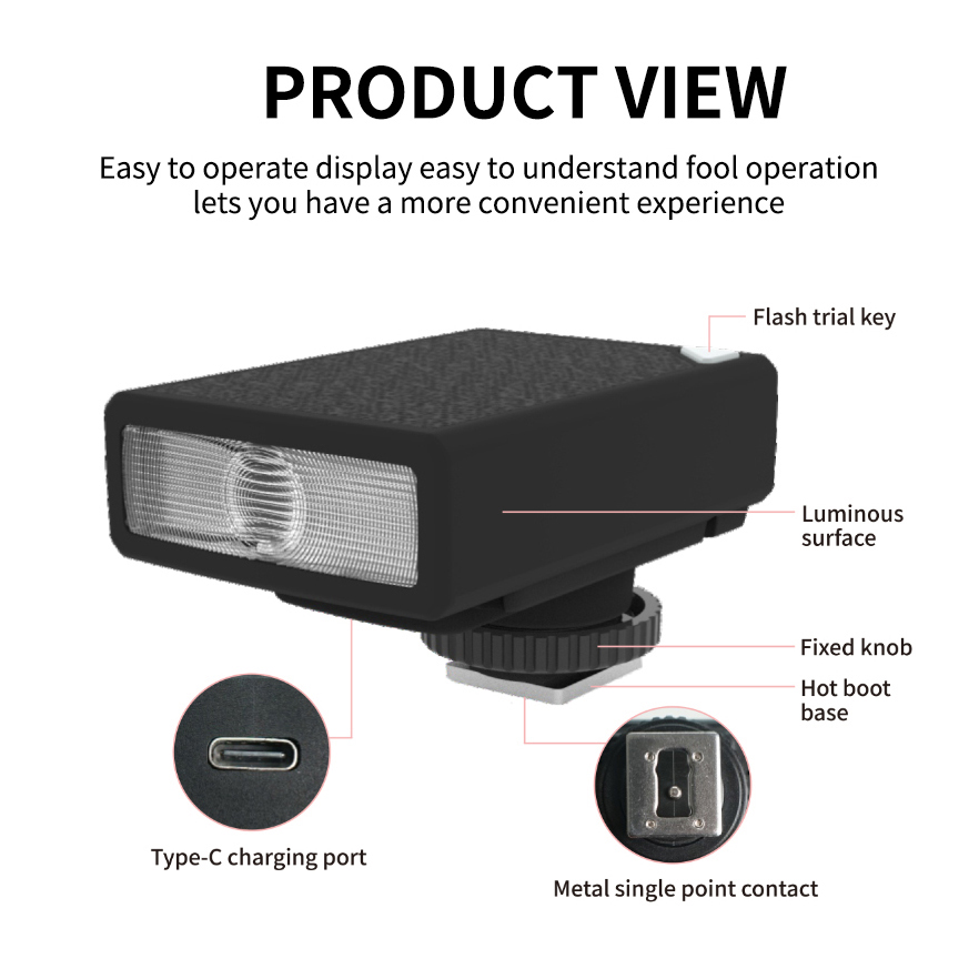 LINIM QU13 Mini Camera Flash S - Speedlite Flash External บทวิจารณ์และราคา
