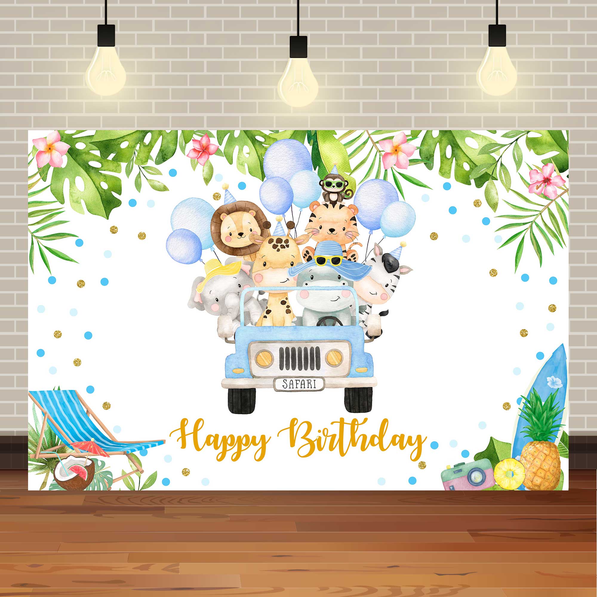 VIKAMA Jungle Zoo Party Backgr - Photography Zoo บทวิจารณ์และราคา