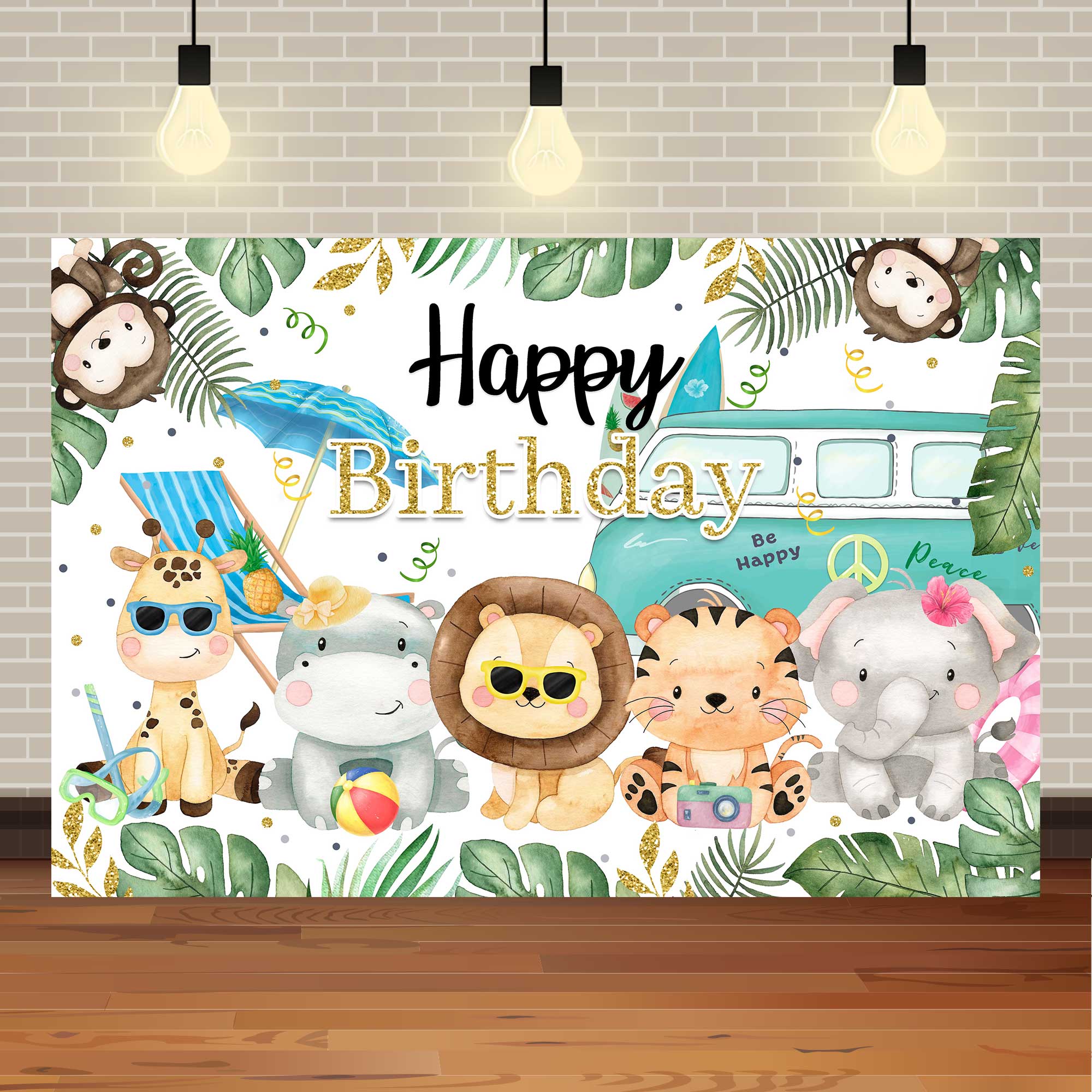 VIKAMA Jungle Zoo Party Backgr - Photography Zoo บทวิจารณ์และราคา