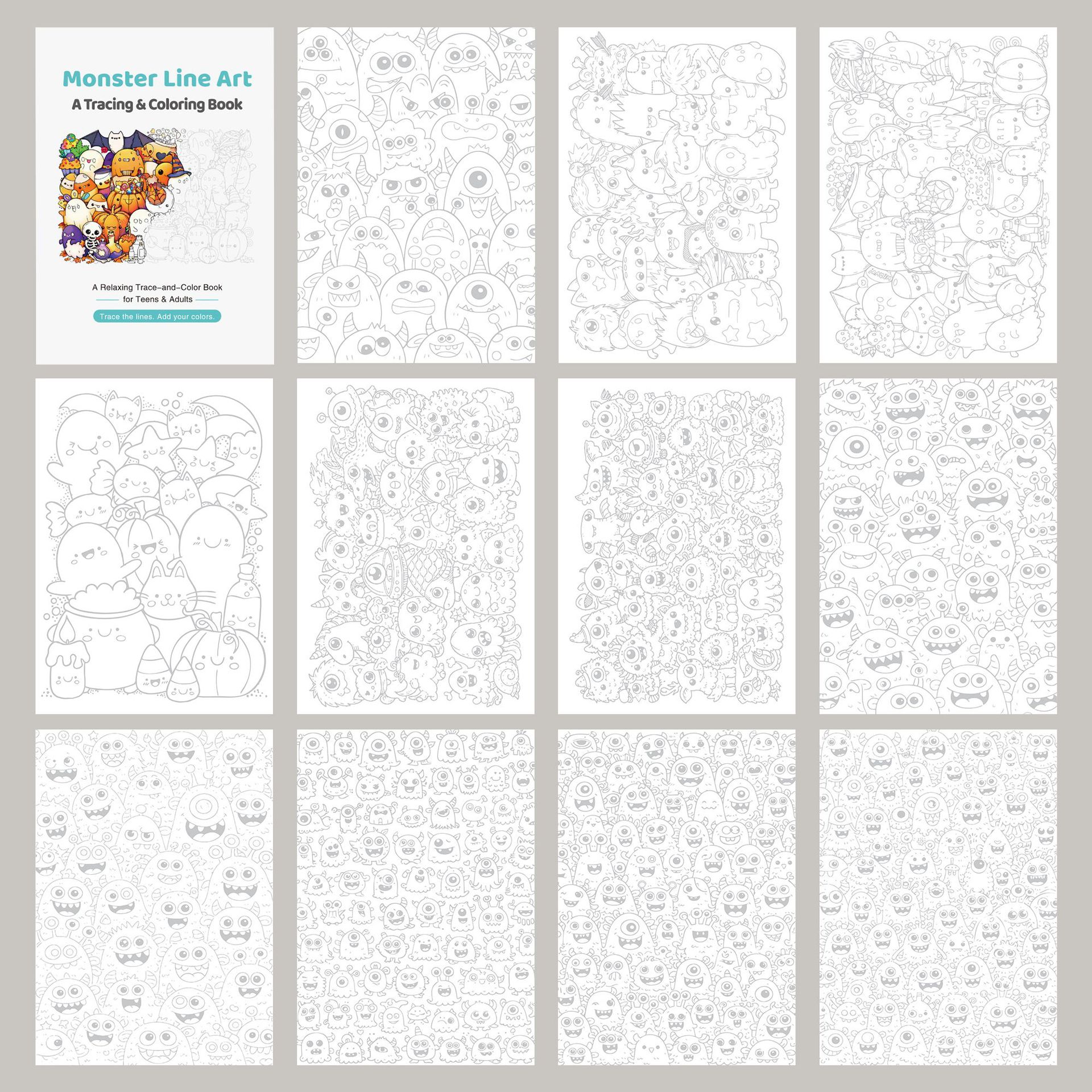 Trace & Color Doodles Coloring - Photography Of Book บทวิจารณ์และราคา
