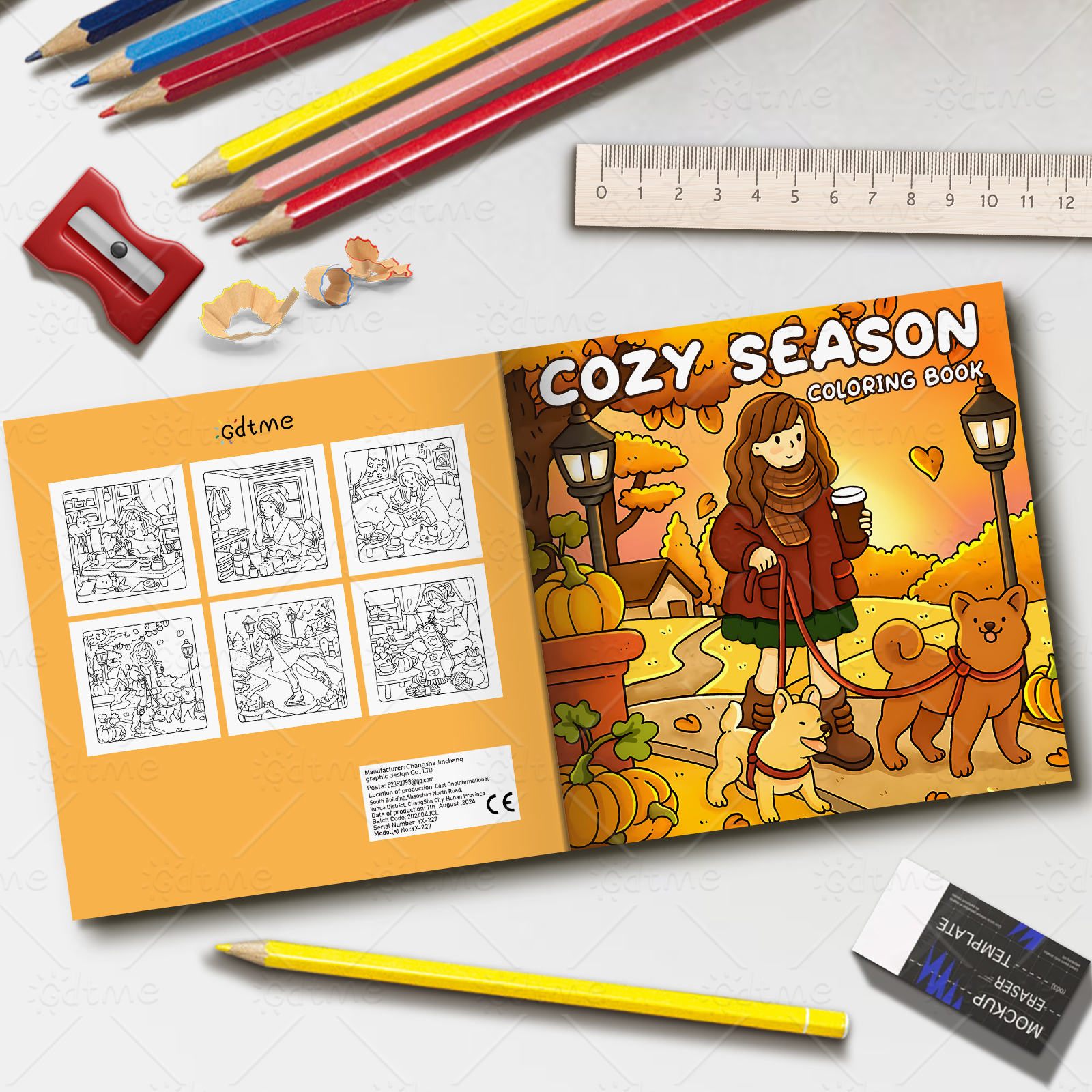 COZY SEASON Coloring Book for  - Photography Of Book บทวิจารณ์และราคา