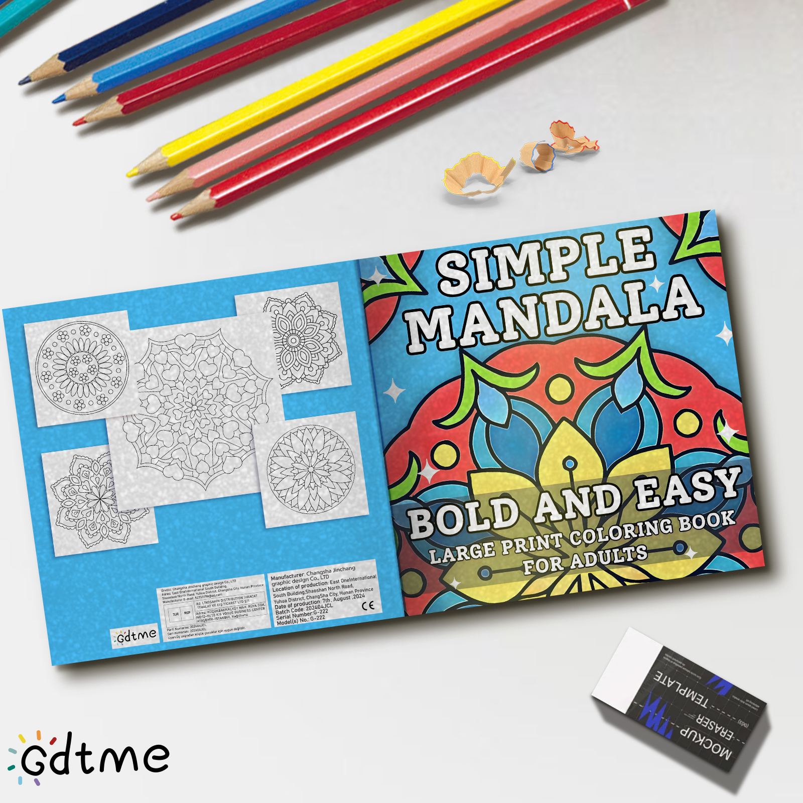 Simple Mandala Coloring Book f - Photography Of Book บทวิจารณ์และราคา