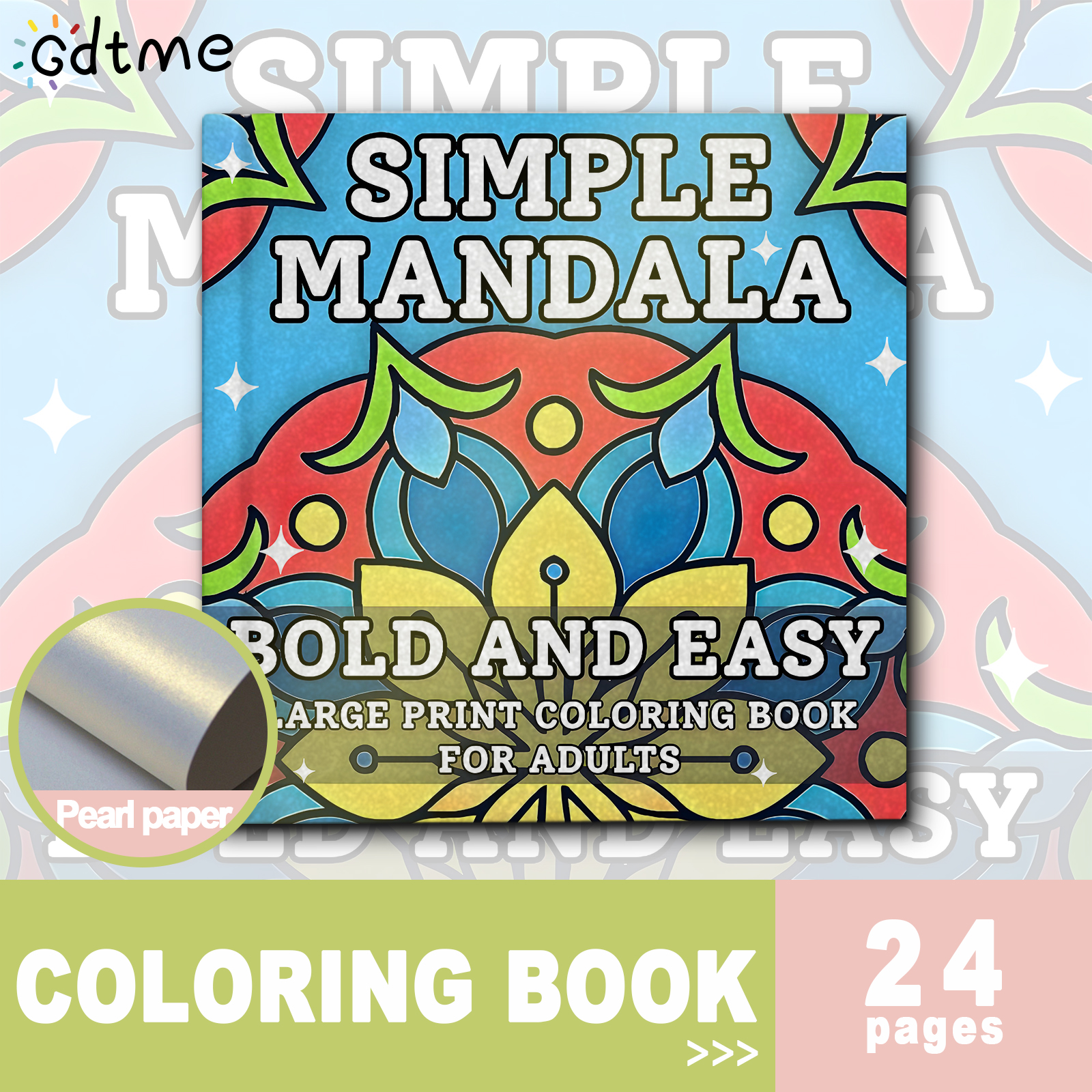 Simple Mandala Coloring Book f - Photography Of Book บทวิจารณ์และราคา