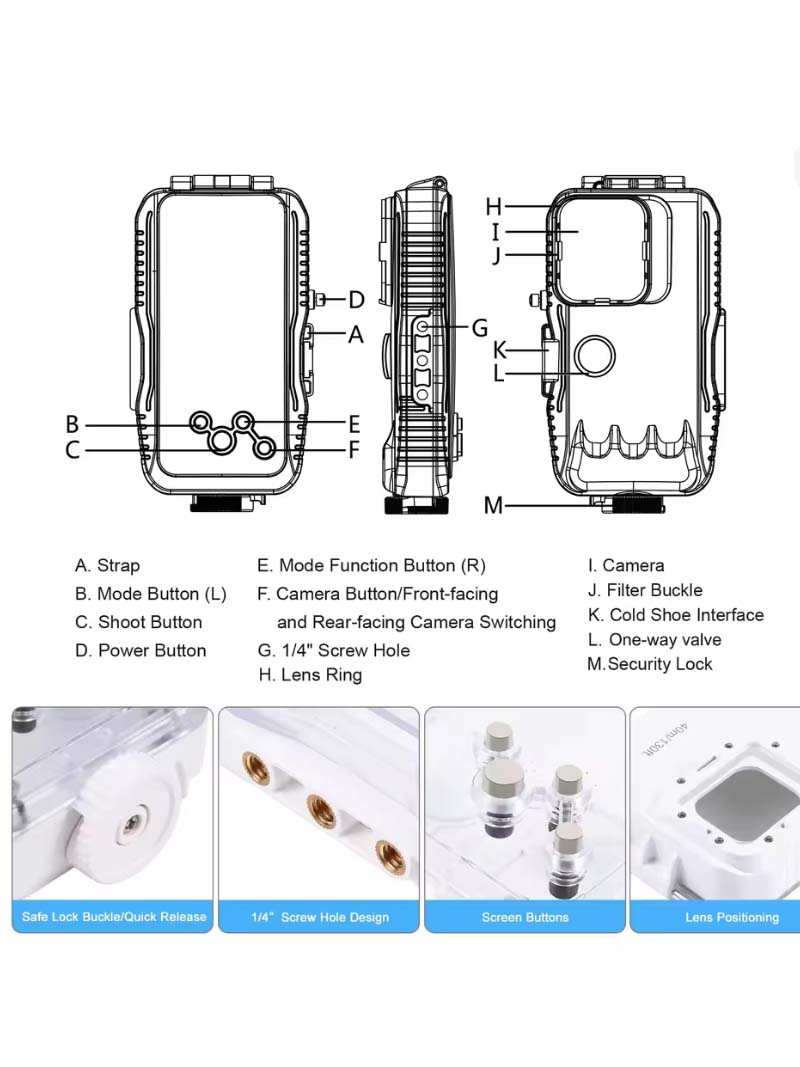 40M Waterproof Case for iPhone - Photography With Iphone 15 บทวิจารณ์และราคา