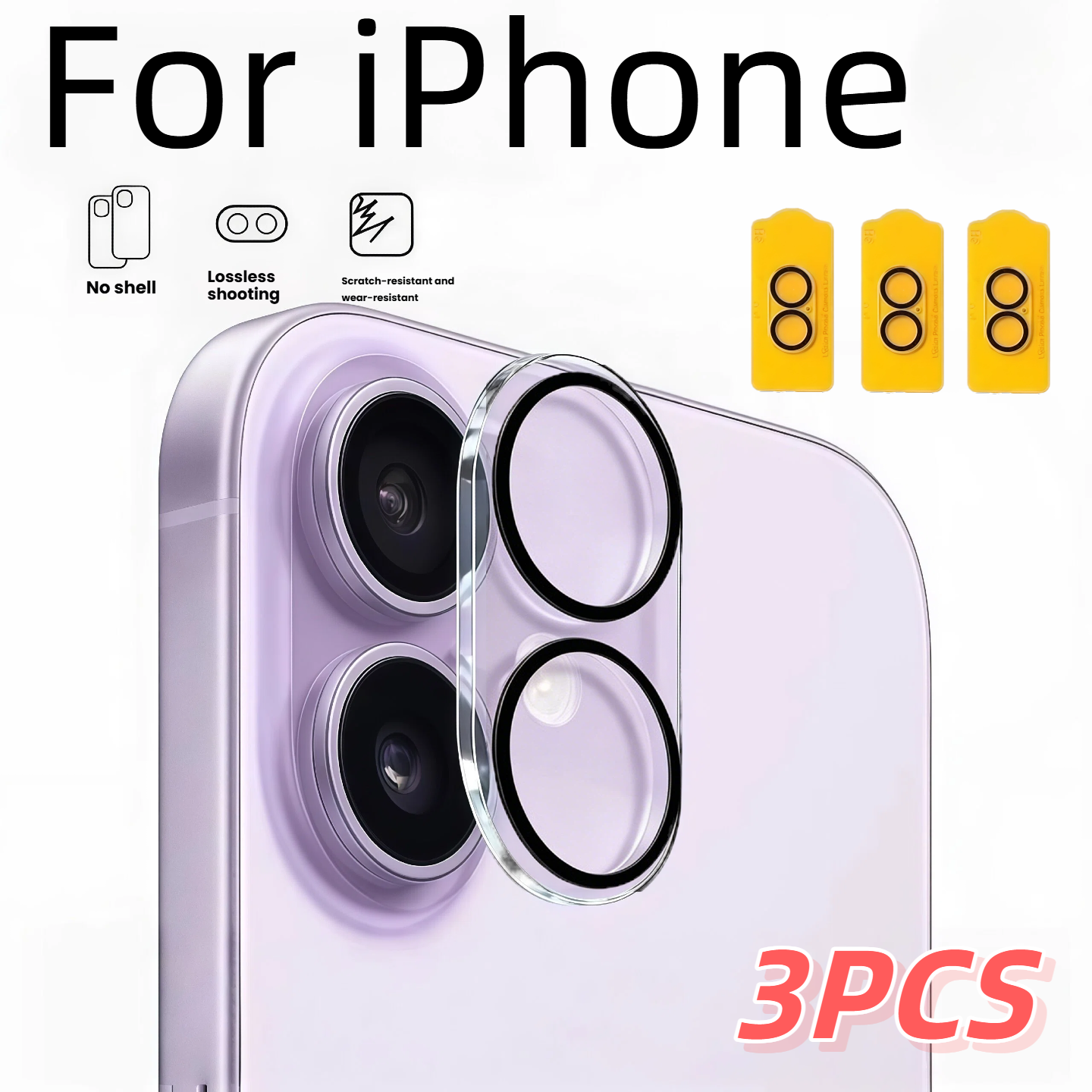 3Pcs Rear Camera for iPhone 17 - Photography With Iphone 15 บทวิจารณ์และราคา