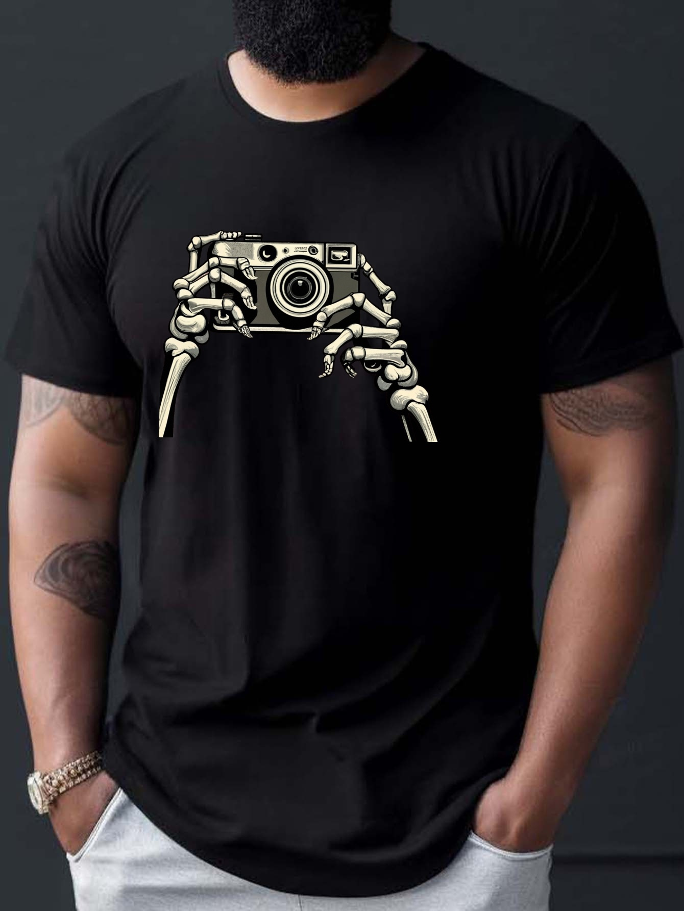 Men'S Vintage Camera Graphic T - Photography Graphic Design บทวิจารณ์และราคา