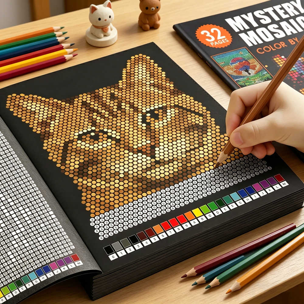 Mystery Mosaics Color by Numbe - Photography Of Book บทวิจารณ์และราคา