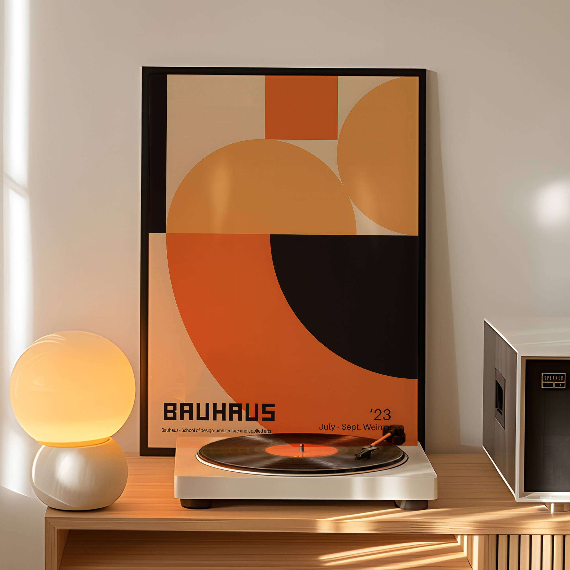 Modern Geometry Bauhaus School - Photography Image บทวิจารณ์และราคา
