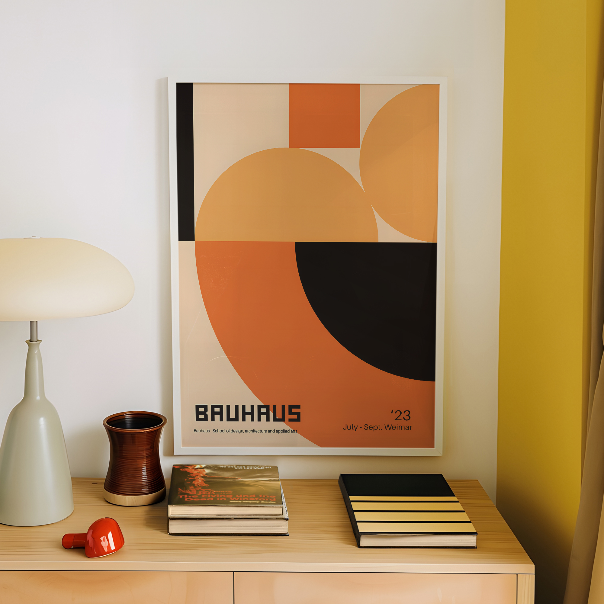 Modern Geometry Bauhaus School - Photography Image บทวิจารณ์และราคา