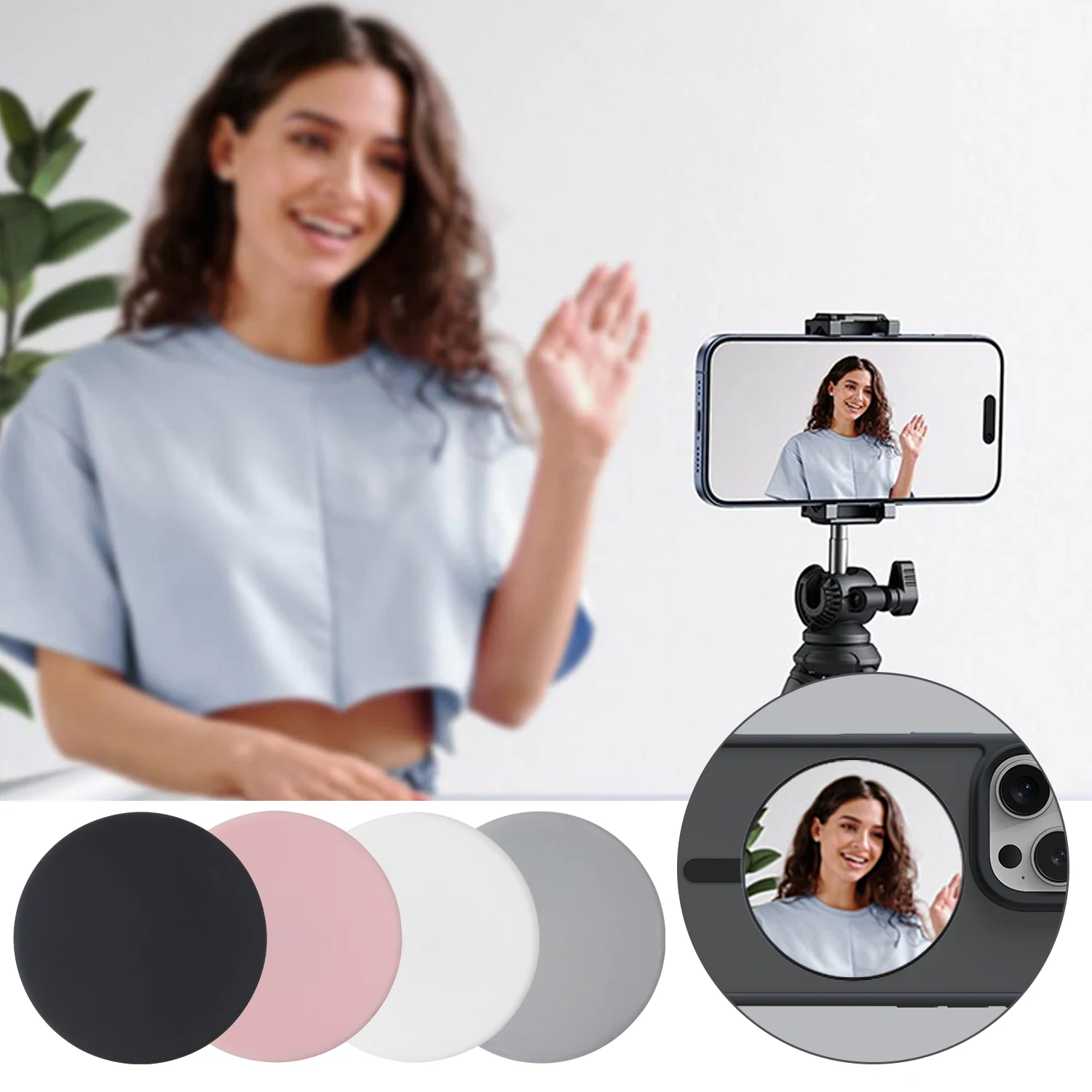 Magnetic Selfie Mirror for iPh - Photography With Iphone 15 บทวิจารณ์และราคา
