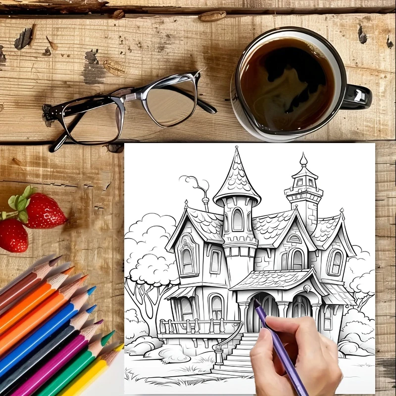 Haunted House Coloring Book fo - Photography Of Book บทวิจารณ์และราคา