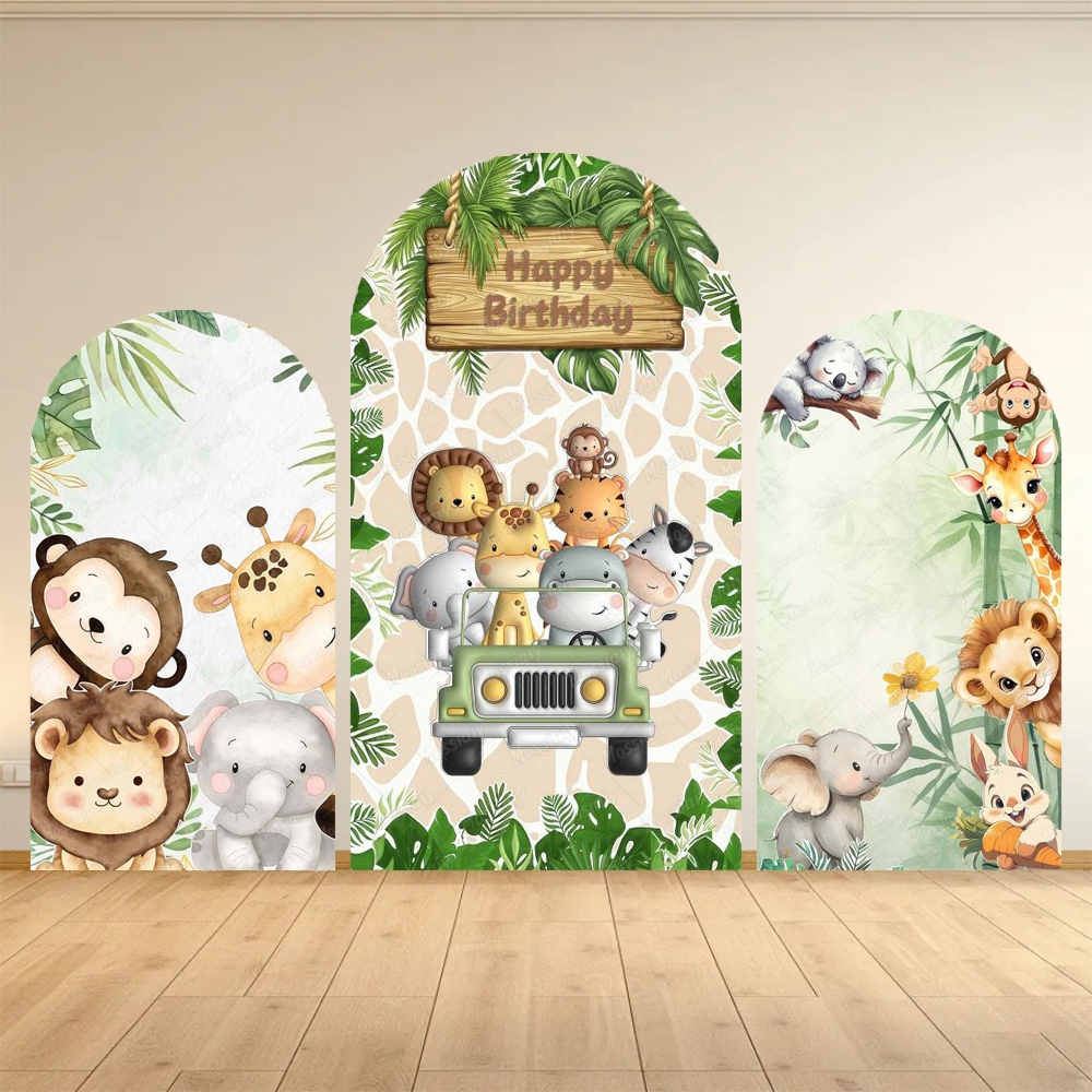 Jungle Zoo Party Arch Backgrou - Photography Zoo บทวิจารณ์และราคา