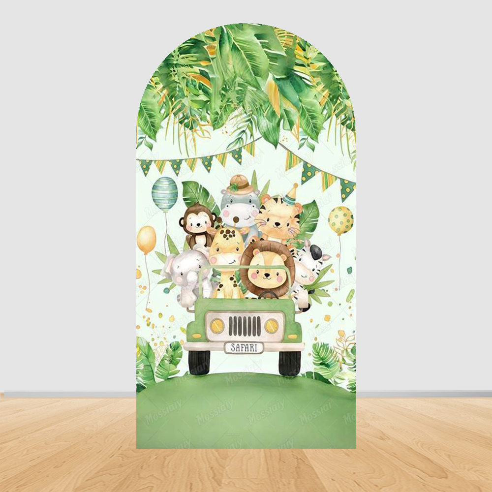 Jungle Zoo Party Arch Backgrou - Photography Zoo บทวิจารณ์และราคา