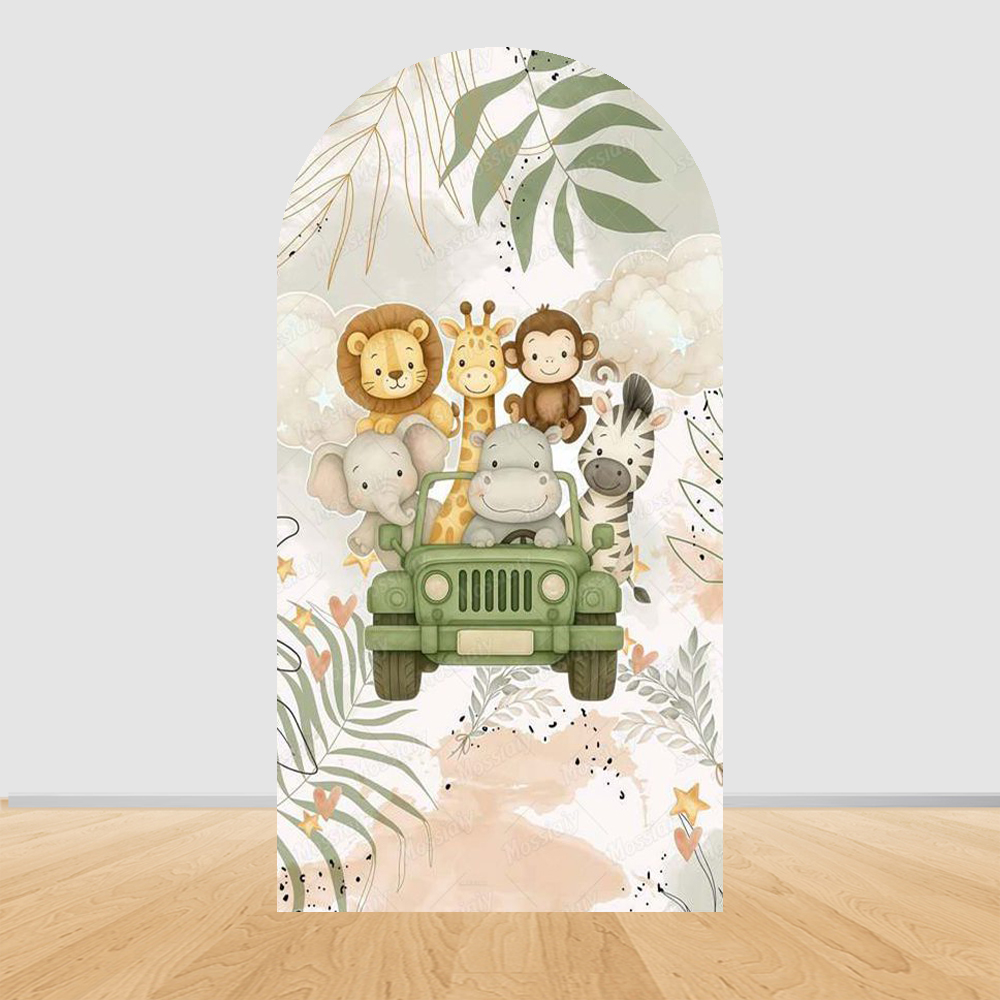 Jungle Zoo Party Arch Backgrou - Photography Zoo บทวิจารณ์และราคา