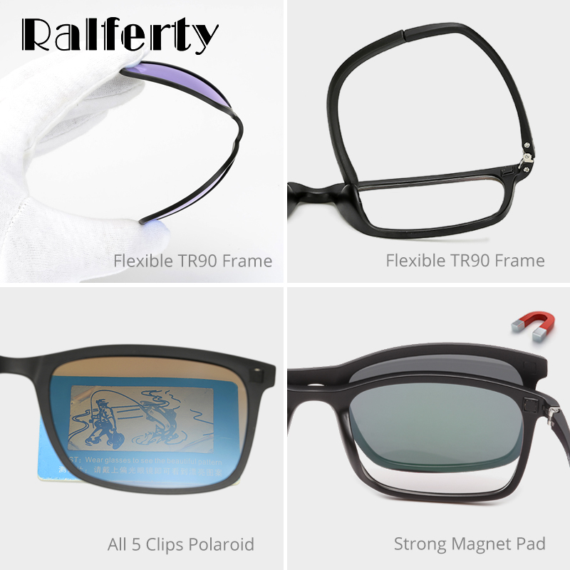Ralferty Polarized Sunglasses  - Reflector 5 In 1 บทวิจารณ์และราคา