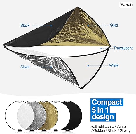 43Inch/110cm Photography Light - Reflector 5 In 1 บทวิจารณ์และราคา