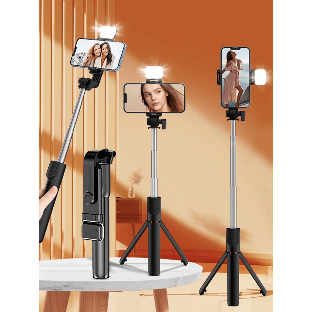 1pc Portable Selfie Stick With - Photography With Iphone 15 บทวิจารณ์และราคา
