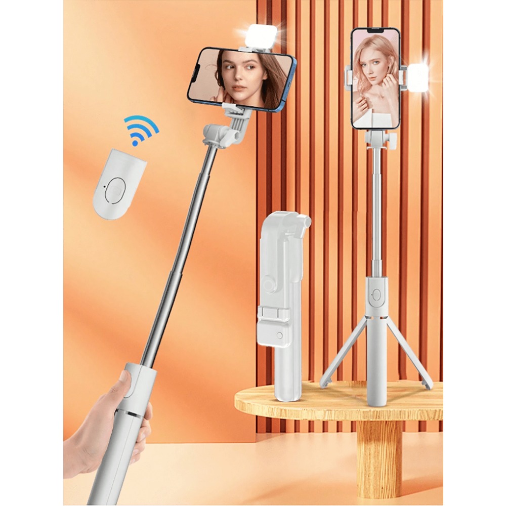 1pc Portable Selfie Stick With - Photography With Iphone 15 บทวิจารณ์และราคา