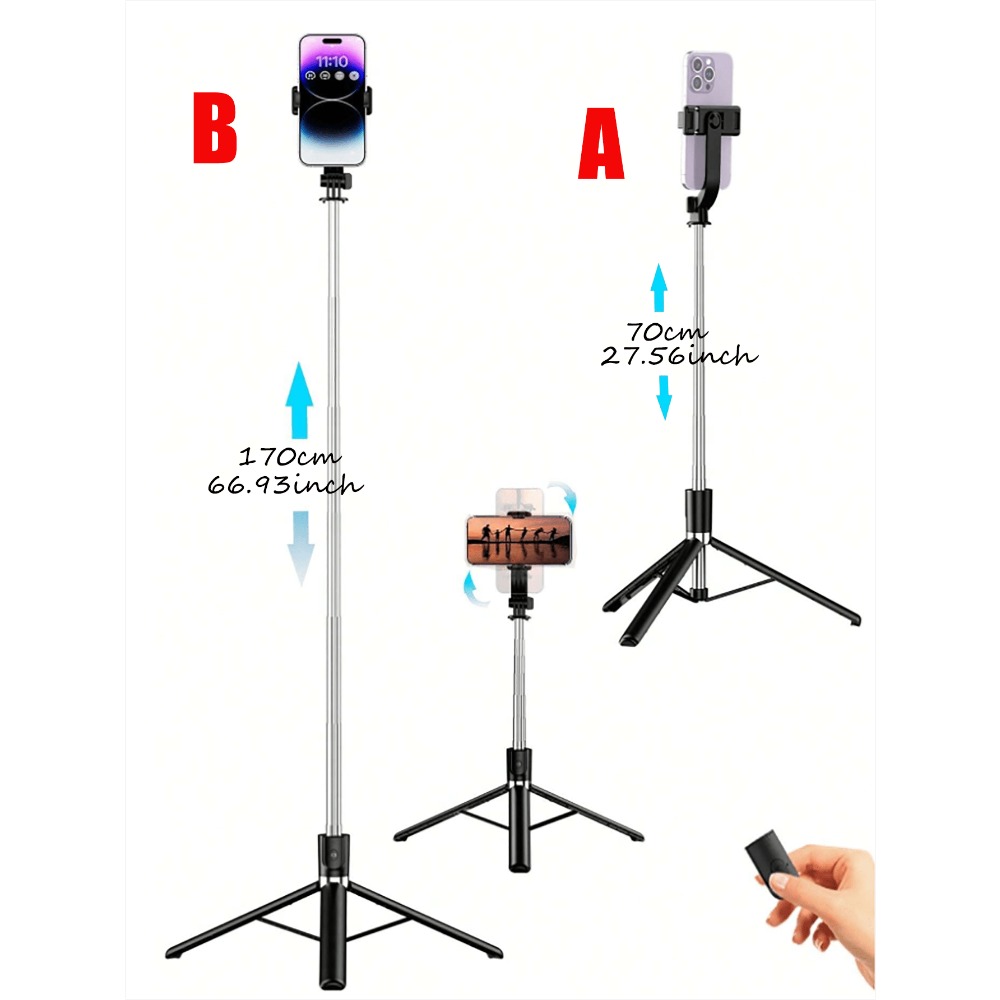 1pc Portable Selfie Stick With - Photography With Iphone 15 บทวิจารณ์และราคา