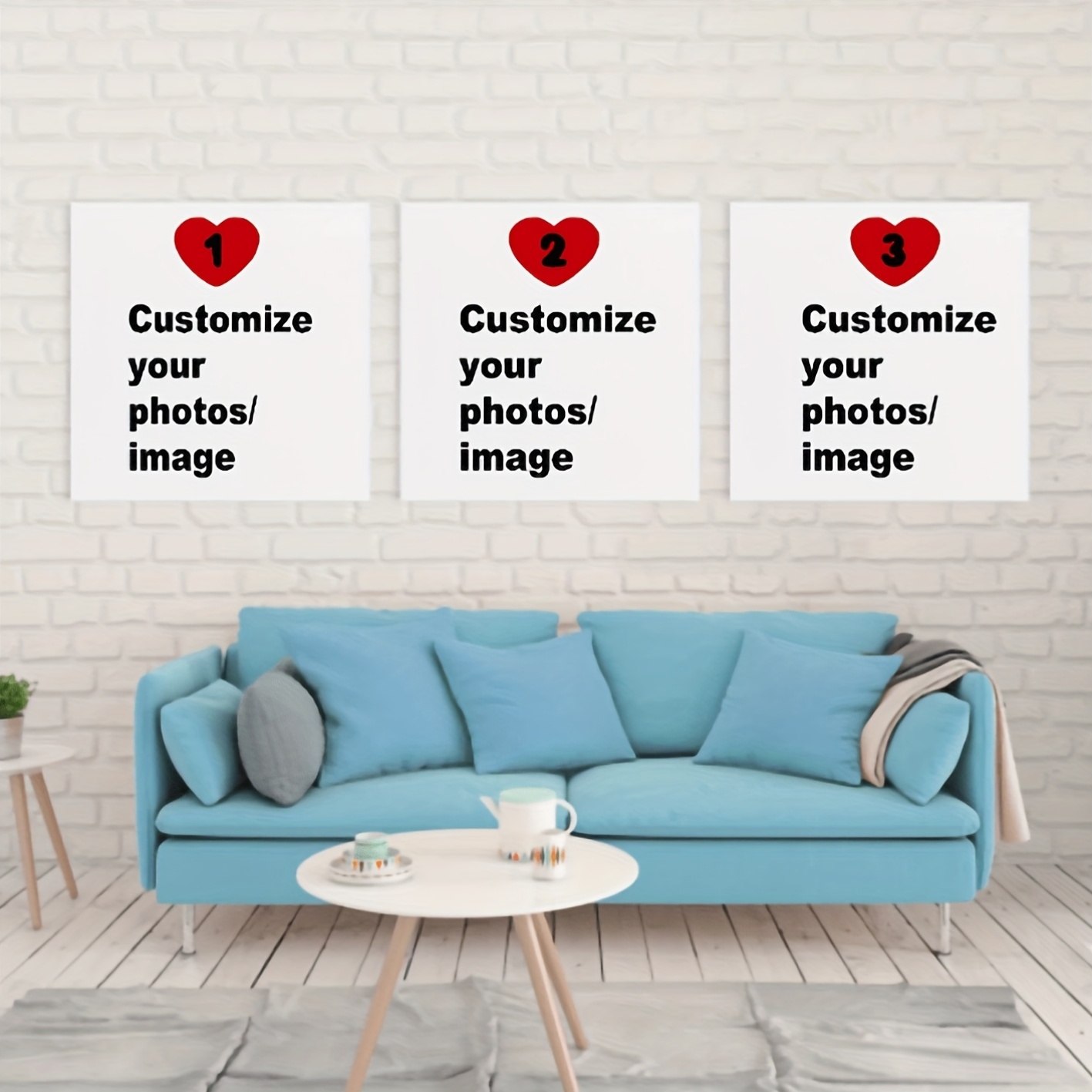 3pcs/set Custom Square Canvas  - Photography Image บทวิจารณ์และราคา