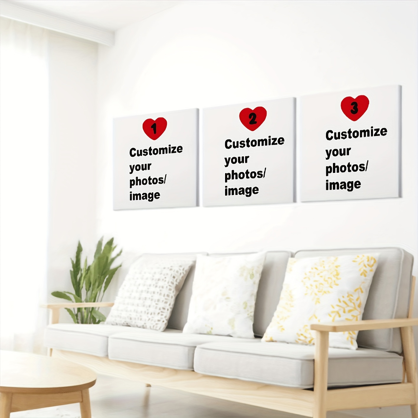 3pcs/set Custom Square Canvas  - Photography Image บทวิจารณ์และราคา