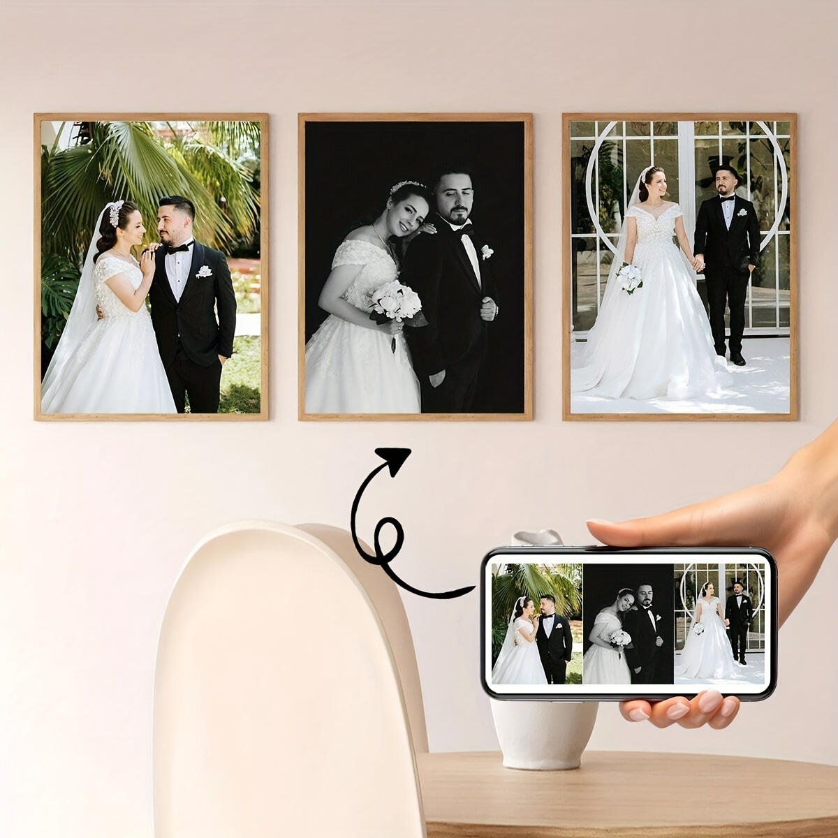 3pcs/set Custom Square Canvas  - Photography Image บทวิจารณ์และราคา