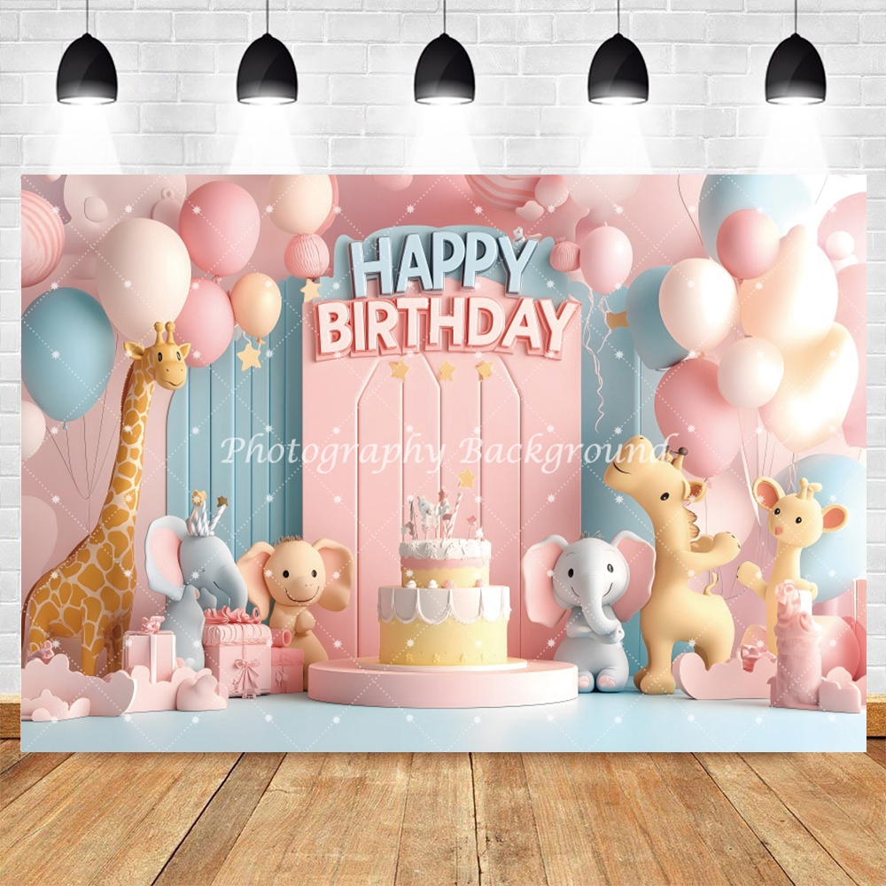 Jungle Animals Happy Birthday  - Photography Zoo บทวิจารณ์และราคา