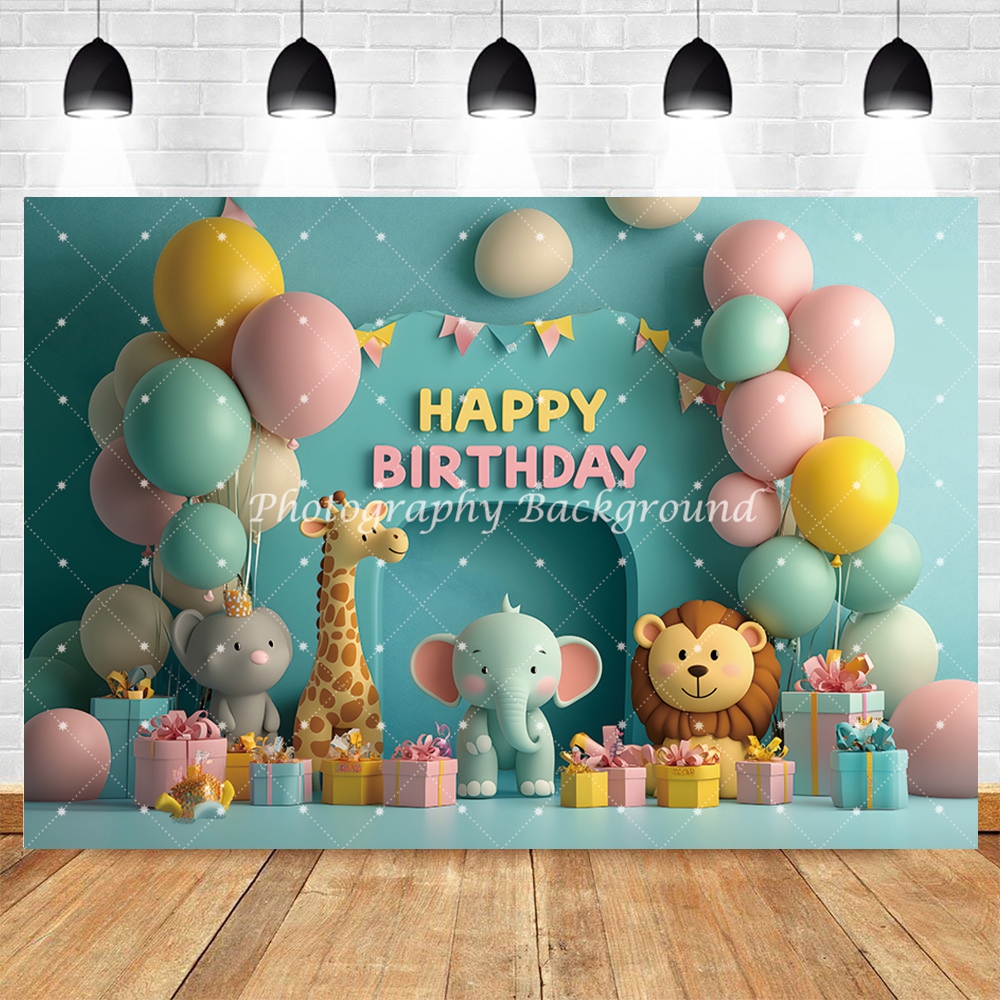 Jungle Animals Happy Birthday  - Photography Zoo บทวิจารณ์และราคา