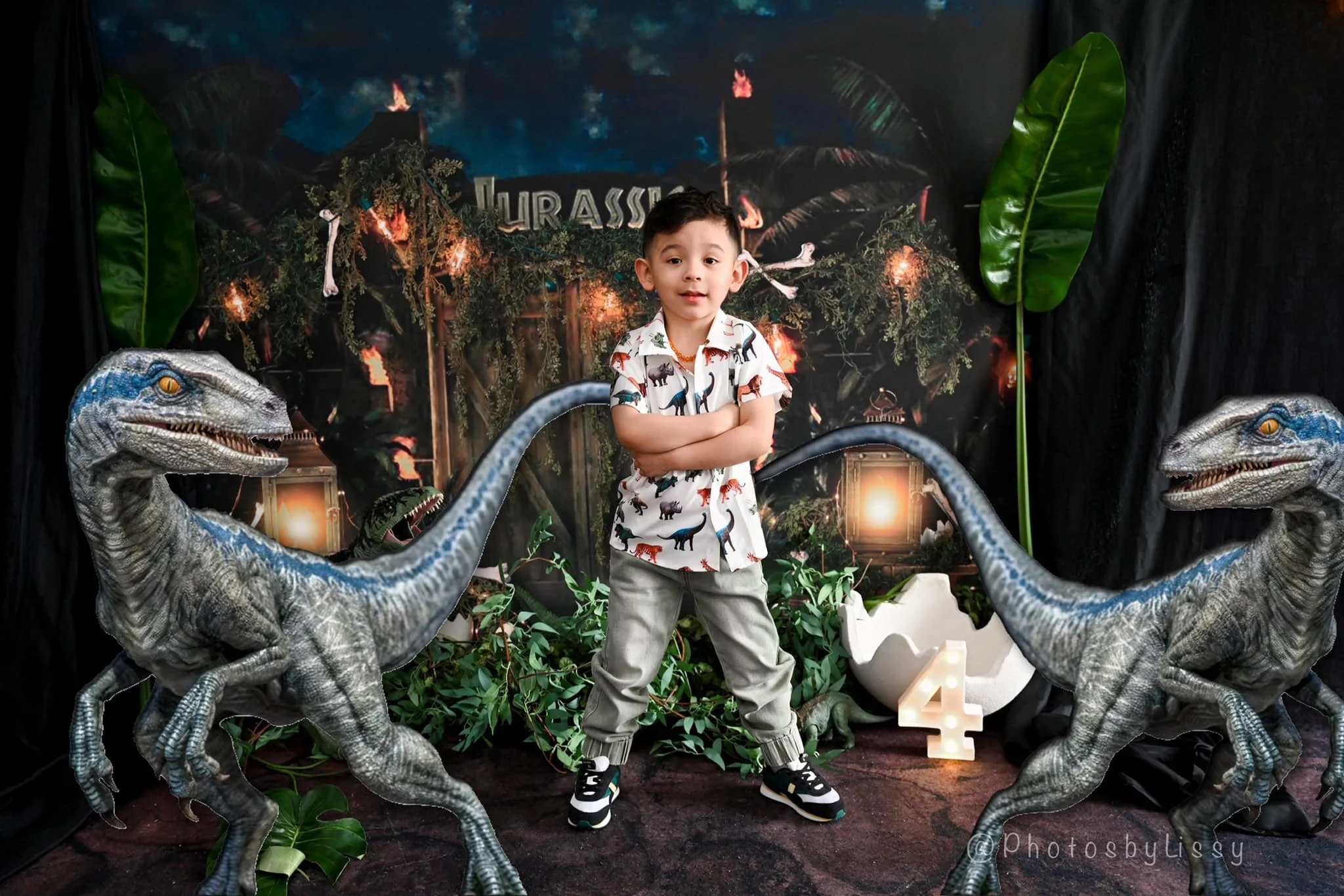 Jungle T-Rex Zoo Backdrops Kid - Photography Zoo บทวิจารณ์และราคา