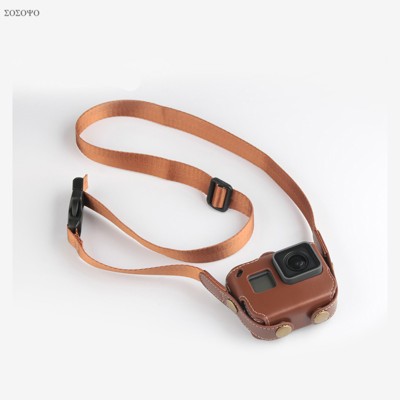 3 colors Protective case PU Ba - Camera Strap Leather บทวิจารณ์และราคา