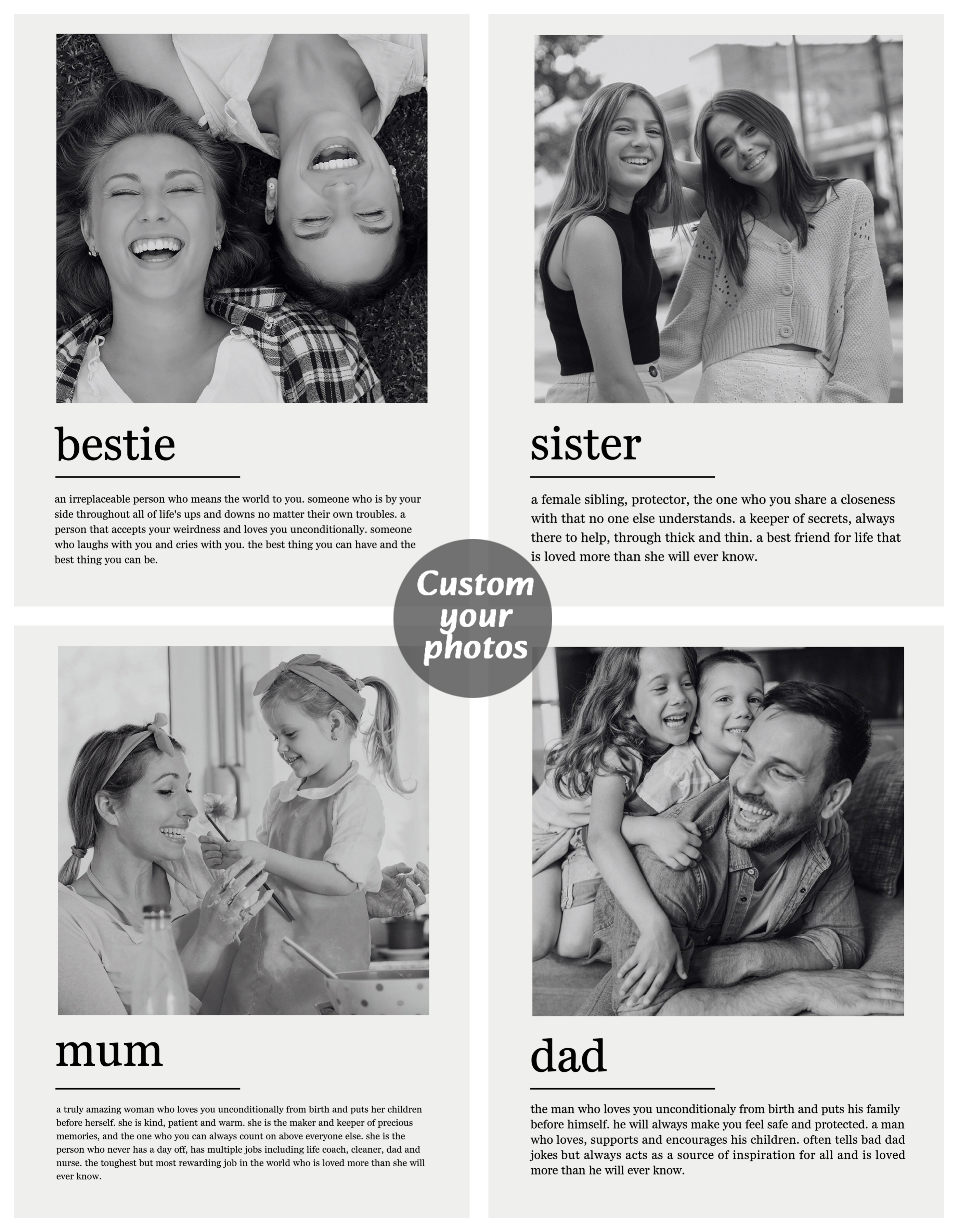 Custom Family Photo Canvas Pai - Photography Image บทวิจารณ์และราคา
